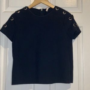 Zara top with shoulder design